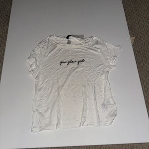 white tee